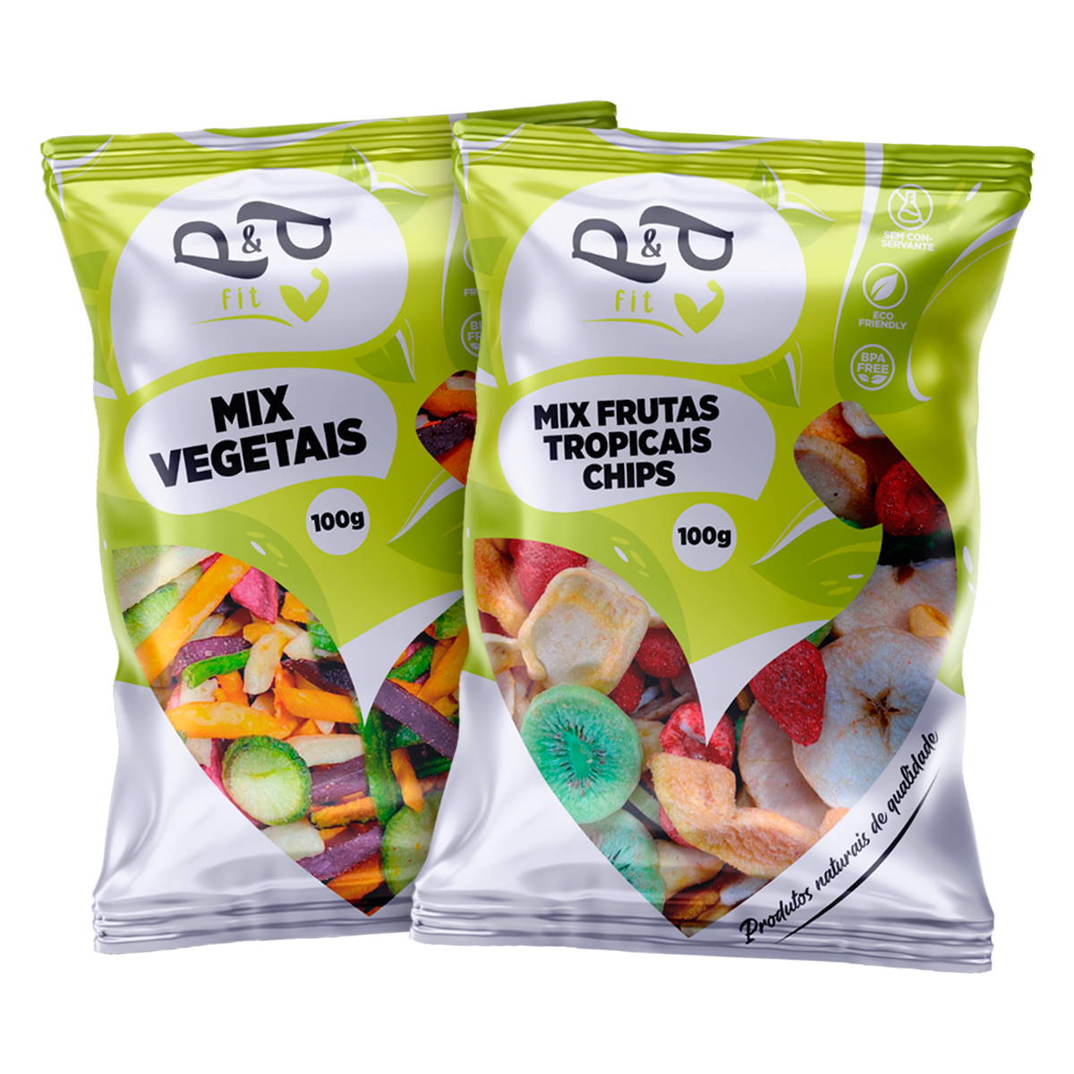 Kit Mix P&P Vegetais Desidratados e Frutas Tropicais Desidratada Liofilizadas